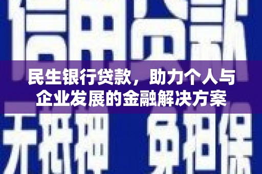 隆子民生银行贷款，助力个人与企业发展的金融解决方案