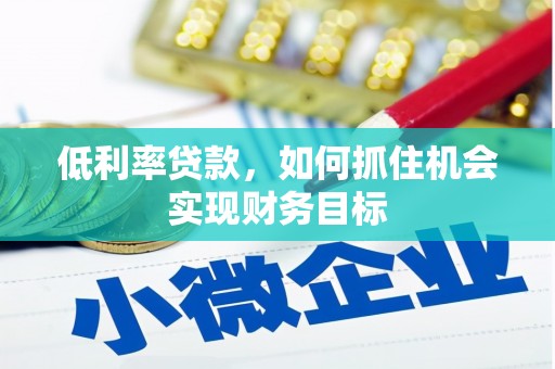 隆子低利率贷款，如何抓住机会实现财务目标