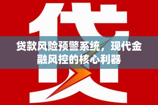 隆子贷款风险预警系统，现代金融风控的核心利器