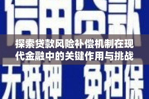 隆子探索贷款风险补偿机制在现代金融中的关键作用与挑战