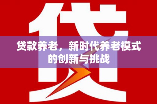 隆子贷款养老，新时代养老模式的创新与挑战