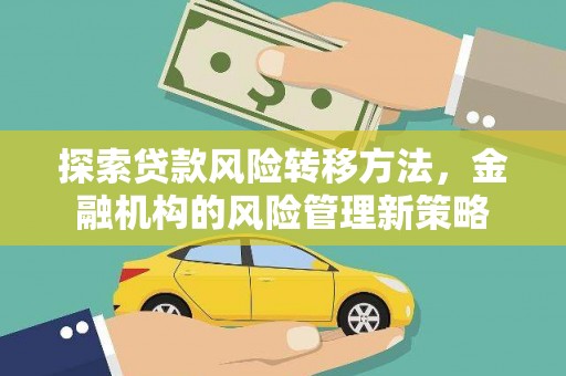 隆子探索贷款风险转移方法，金融机构的风险管理新策略