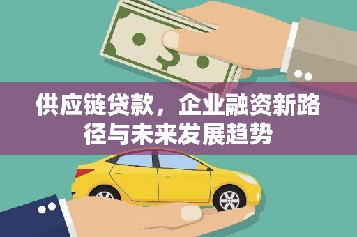 隆子供应链贷款，企业融资新路径与未来发展趋势