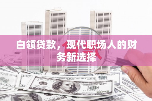 隆子白领贷款，现代职场人的财务新选择