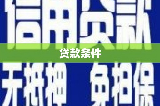 隆子贷款条件
