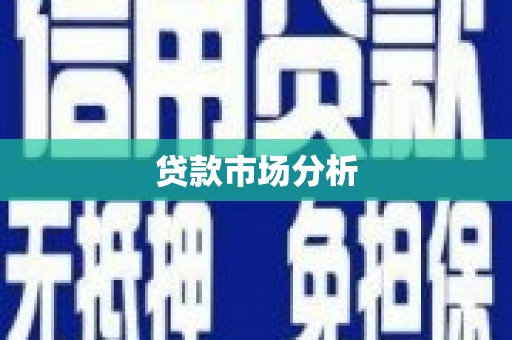 隆子贷款市场分析