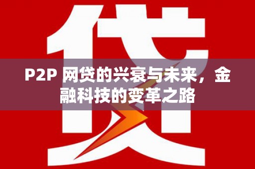 隆子P2P 网贷的兴衰与未来，金融科技的变革之路