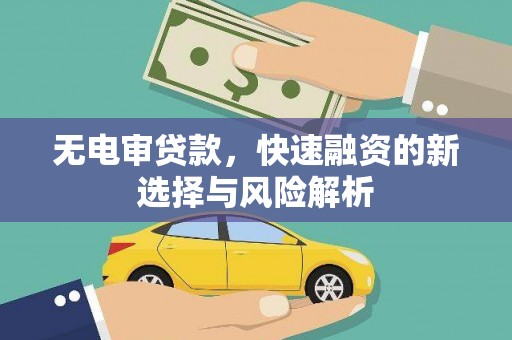 隆子无电审贷款，快速融资的新选择与风险解析
