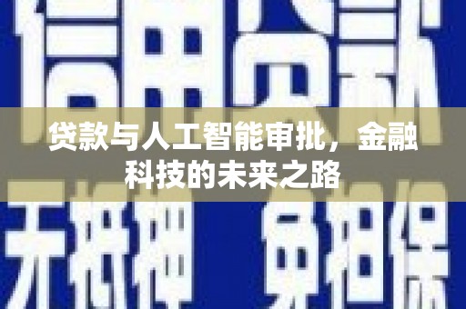 隆子贷款与人工智能审批，金融科技的未来之路