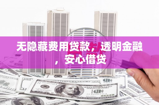 隆子无隐藏费用贷款，透明金融，安心借贷