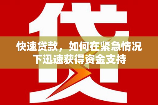 隆子快速贷款，如何在紧急情况下迅速获得资金支持