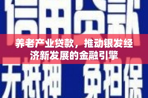 隆子养老产业贷款，推动银发经济新发展的金融引擎