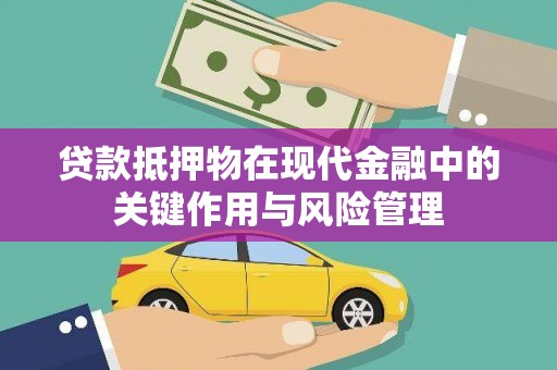 隆子贷款抵押物在现代金融中的关键作用与风险管理