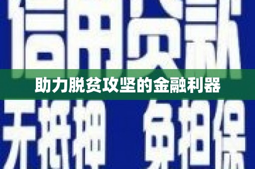 隆子助力脱贫攻坚的金融利器