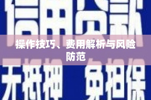 隆子操作技巧、费用解析与风险防范