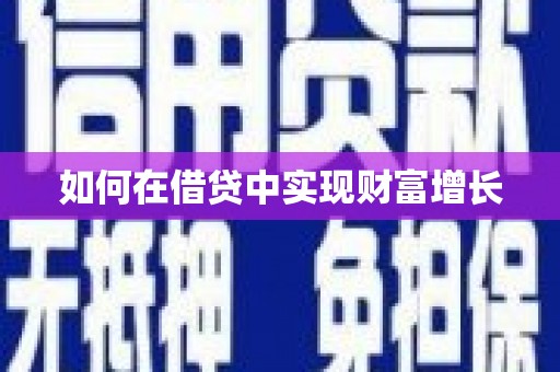 隆子如何在借贷中实现财富增长