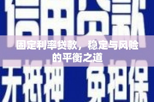 隆子固定利率贷款，稳定与风险的平衡之道